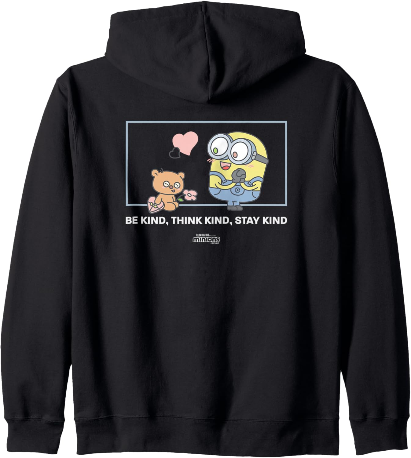 Minions Bob & Tim Be Kind, Think Kind, Stay Kind Zip Hoodie