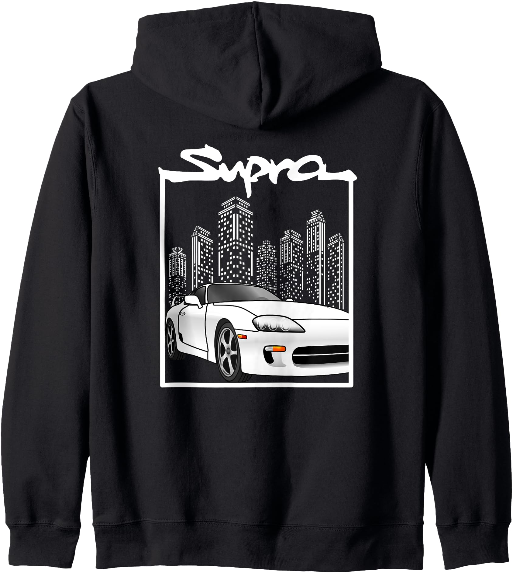 JDM Supra MkIV 2JZ City Street Racing Drag Drift Zip Hoodie