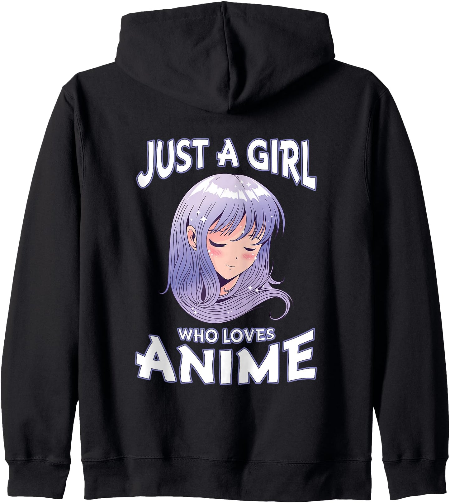 Just A Girl Who Loves Anime Teen Girls Anime Merch Hoodie