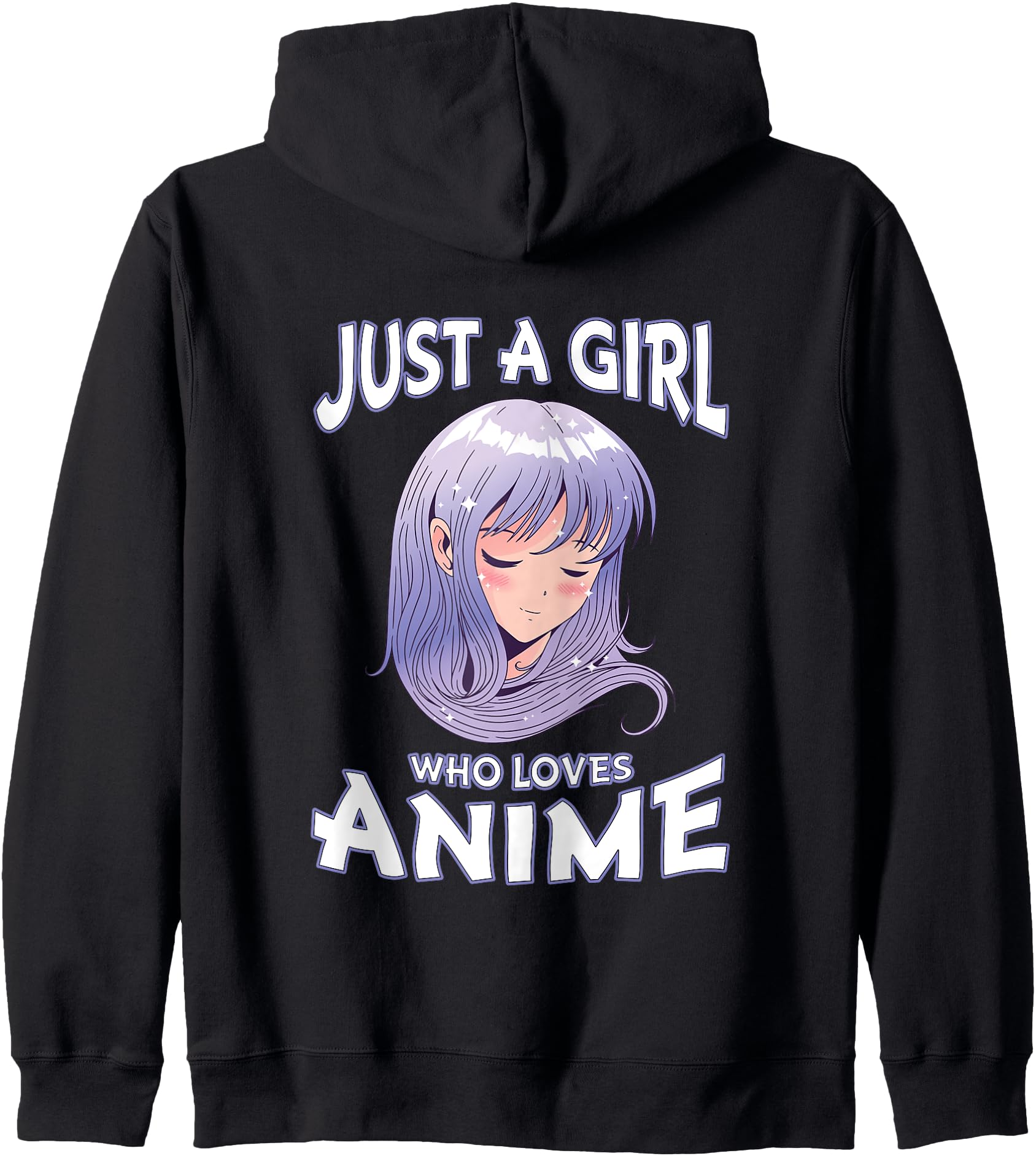 Just A Girl Who Loves Anime Teen Girls Anime Merch Hoodie