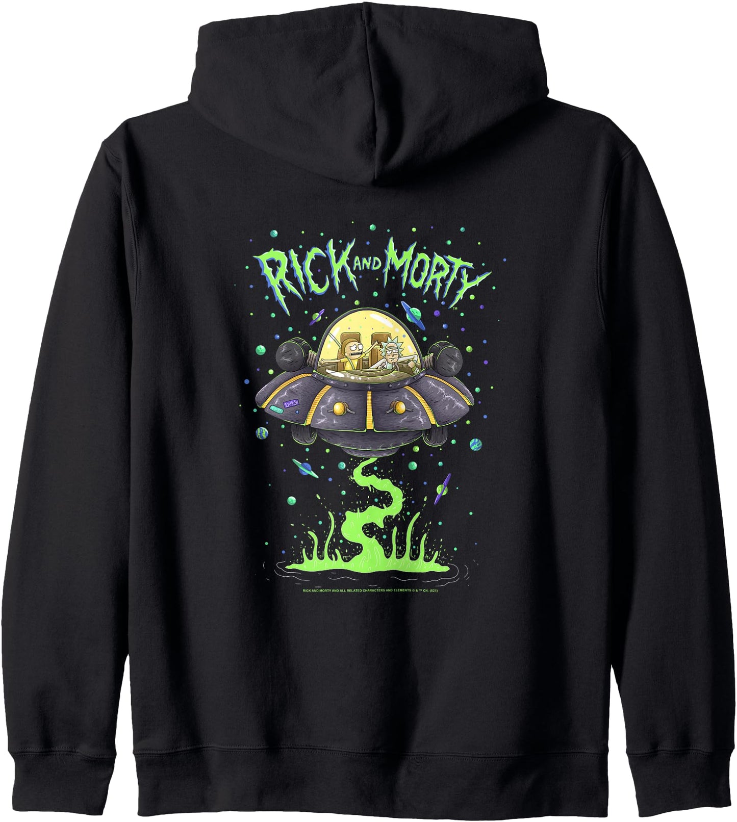 Rick and Morty Drunk Rick Ship Zip Hoodie