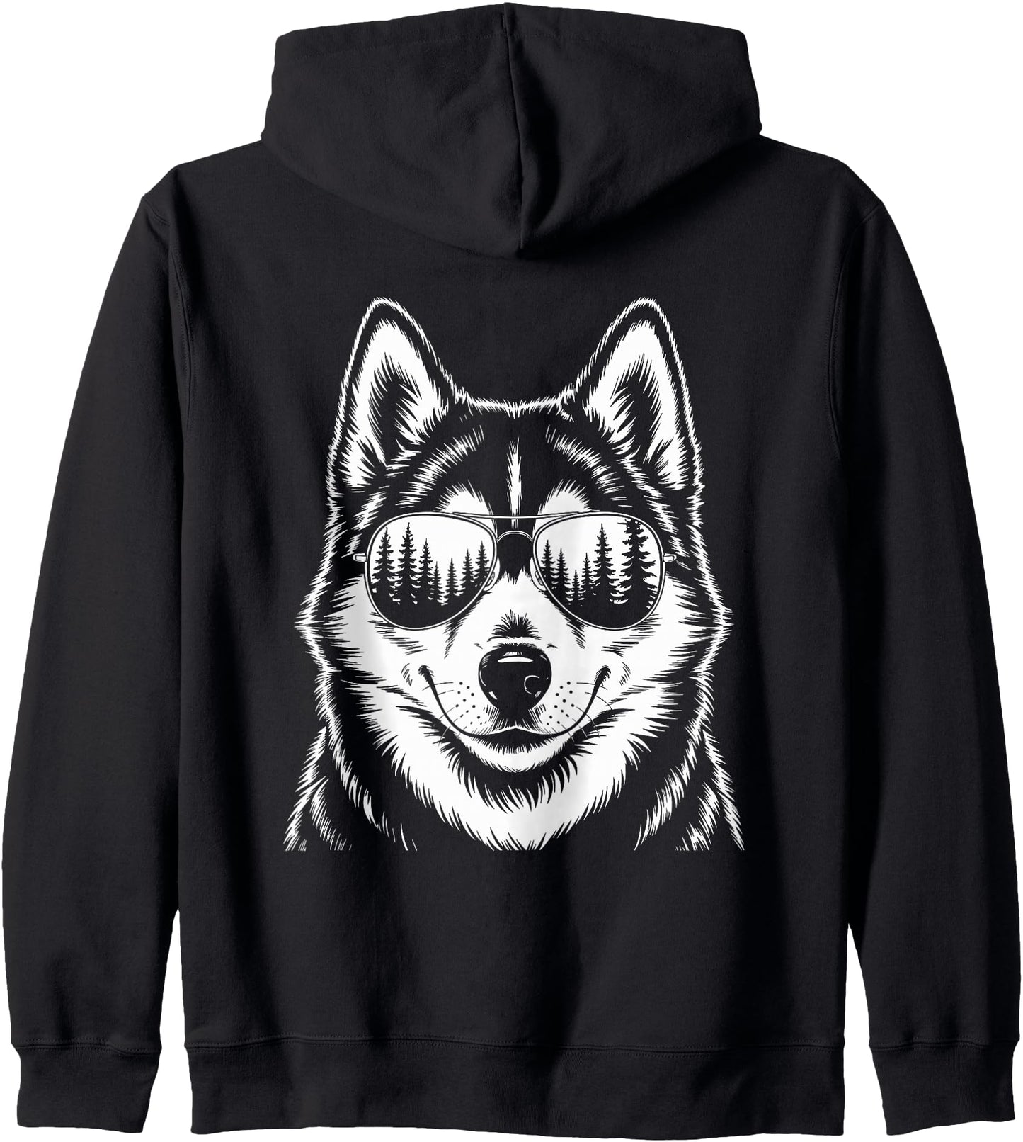Funny Husky Zip Hoodie