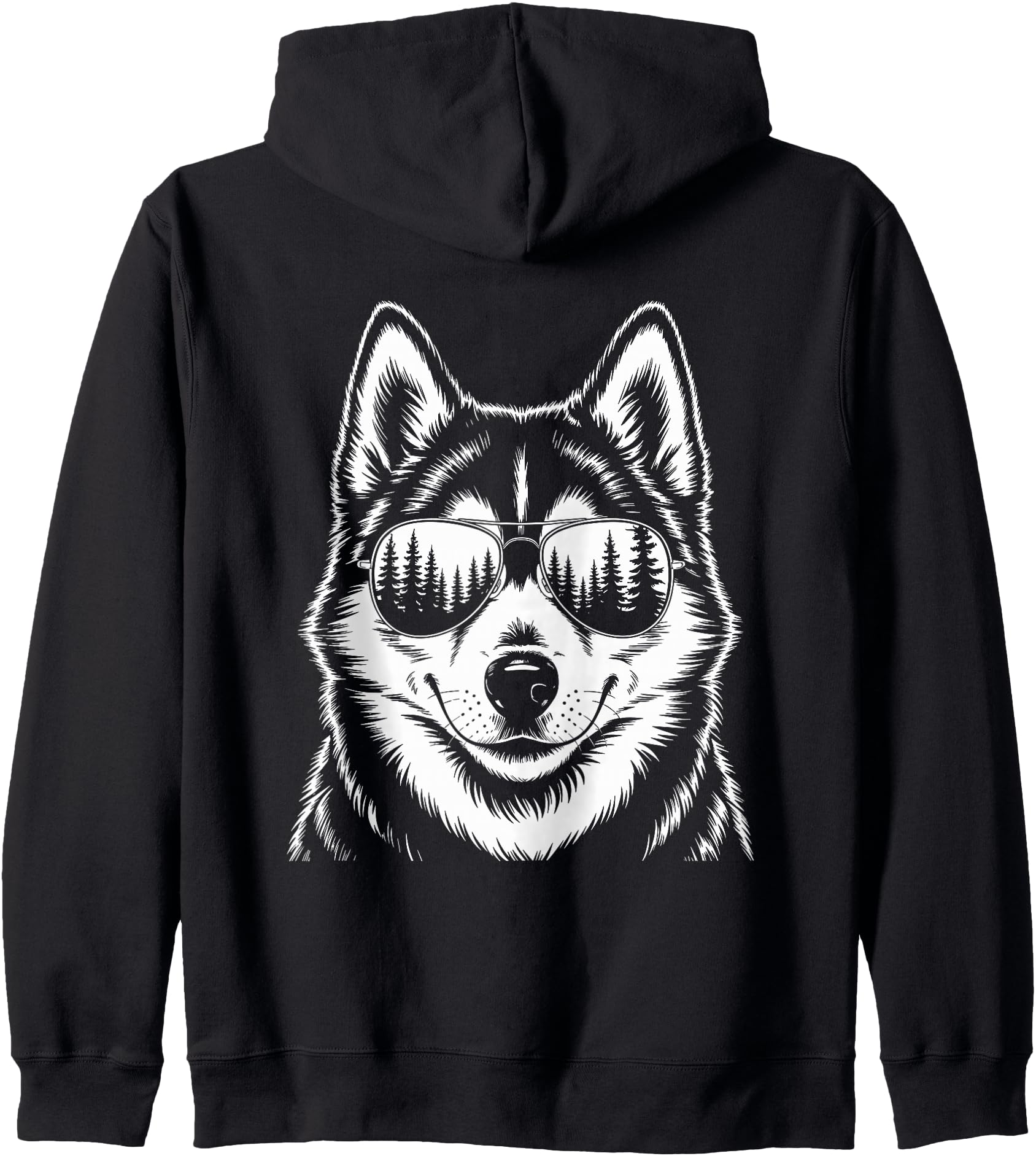 Funny Husky Zip Hoodie