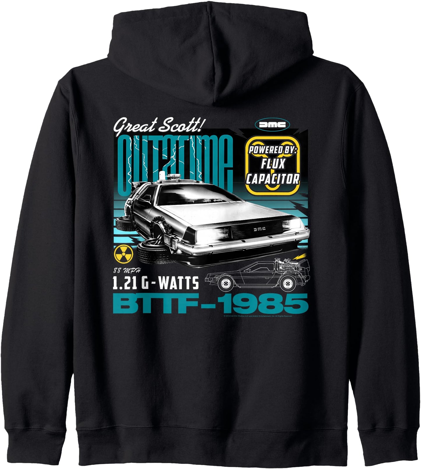 Back to the Future Flux Capacitor Zip Hoodie