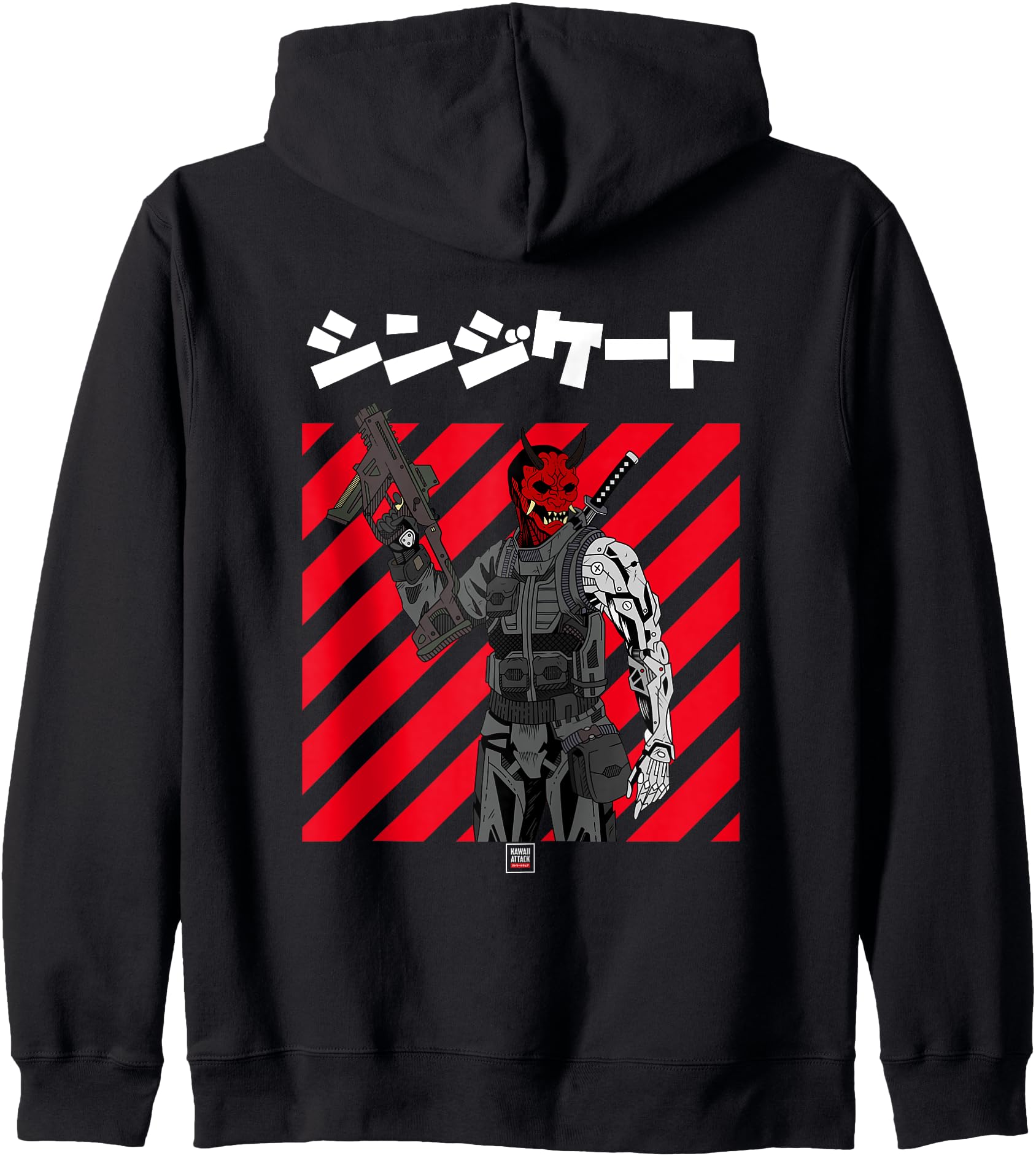 Oni Syndicate Japanese Anime Hoodie Backprint Hoodie