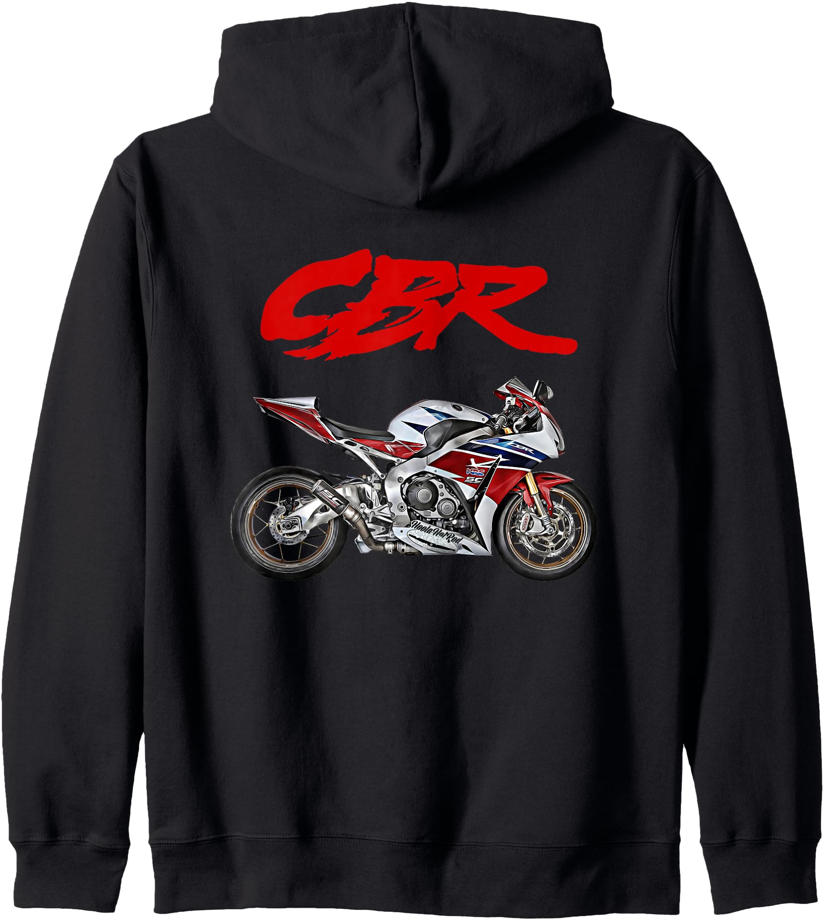 CBR,Motorcycle,Motorbike,Road Racing,Biker,Sportsbike,CBR Zip Hoodie