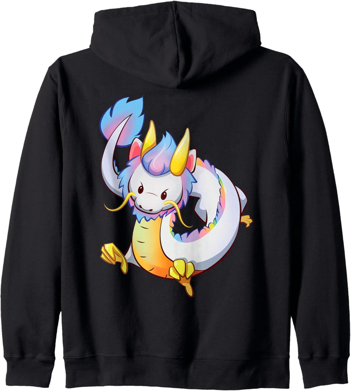 Kawaii Pastel Rainbow Aesthetic Cute Dragon Anime Hoodie