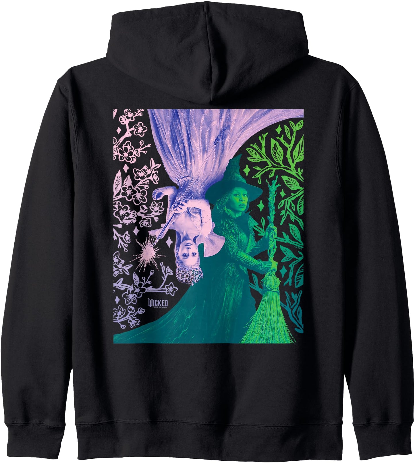Wicked: For Good Glinda and Elphaba in Perfect Contrast Zip Hoodie