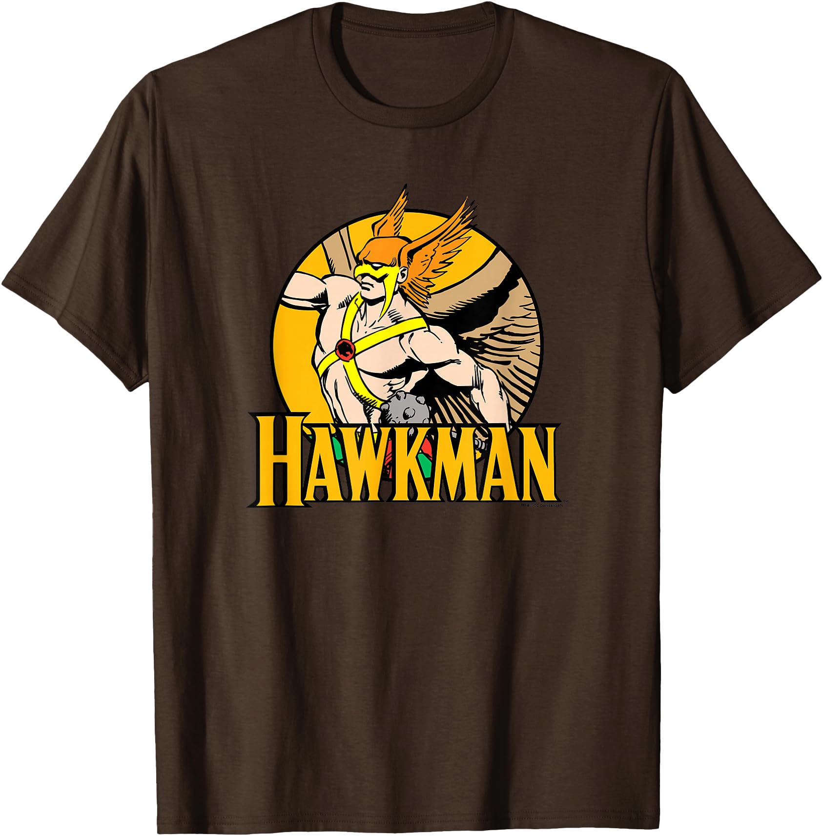 DC Comics Justice League Hawkman Circle Unisex-Kids Brown Cartoon Modern