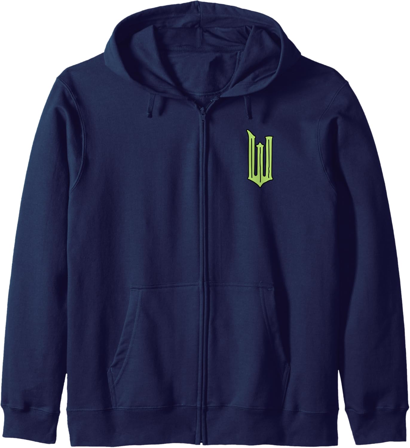 Wicked Logo Elphaba Daydreaming Playful Cartoon Style Zip Hoodie