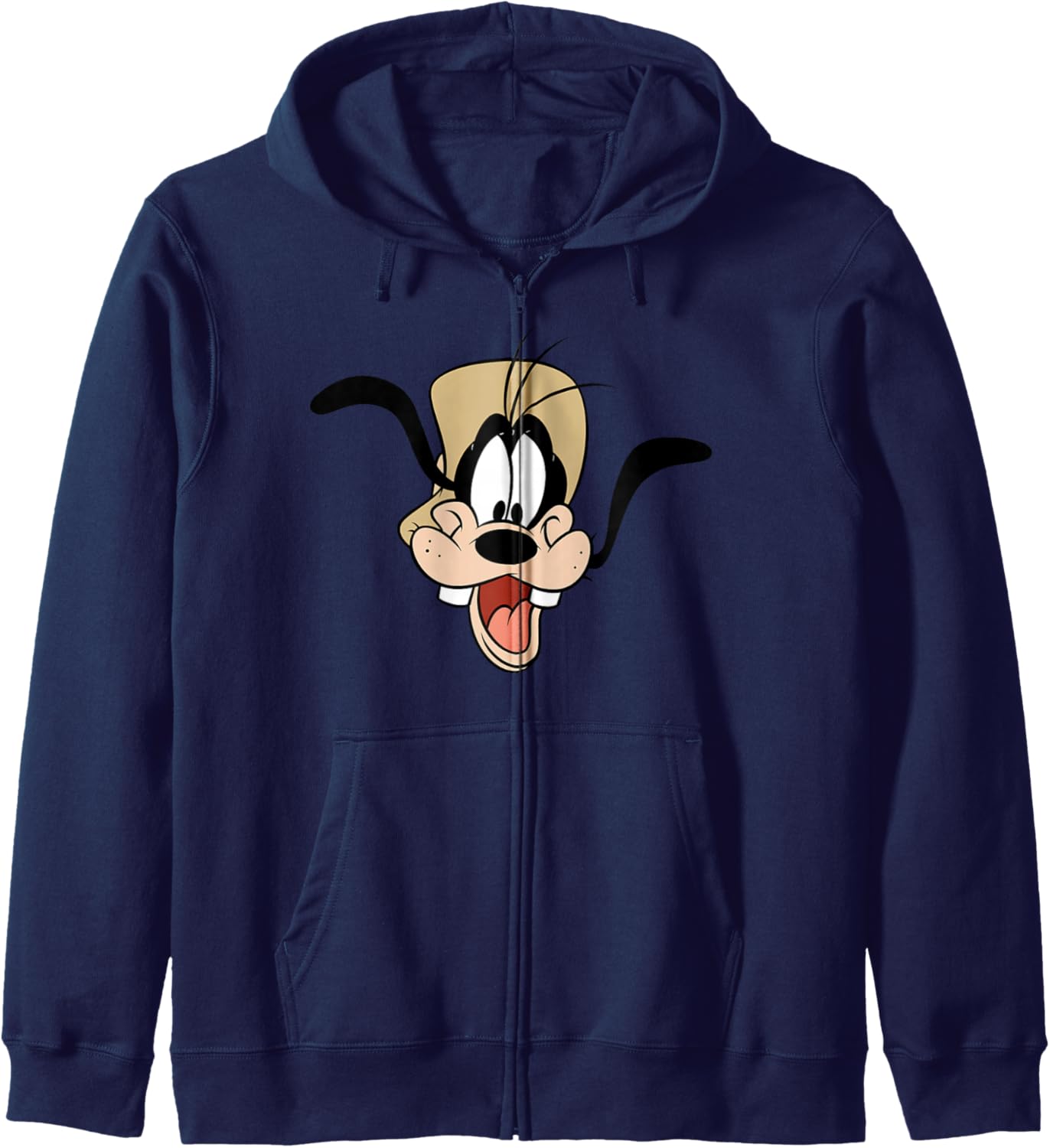 Disney A Goofy Movie 30th Anniversary Fishing Goofy Big Face Zip Hoodie