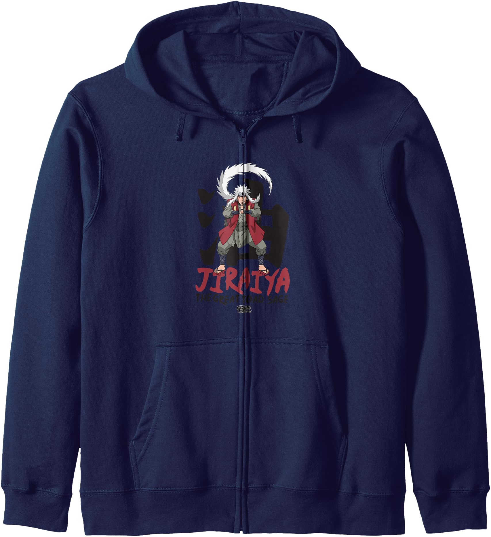 Naruto Shippuden Jiraiya Large Toad Sage with Kanji Anime Hoodie