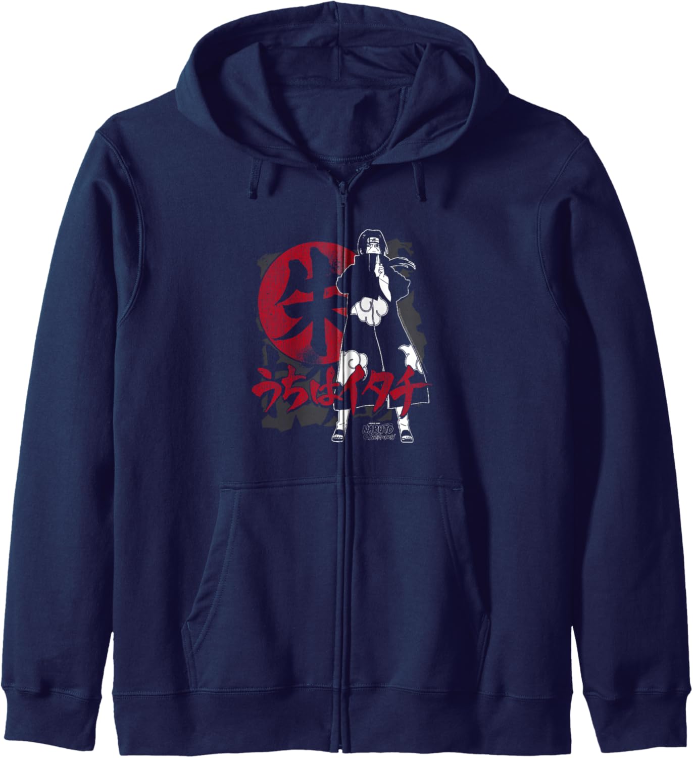Naruto Shippuden Itatchi Uchiha Symbols Anime Hoodie