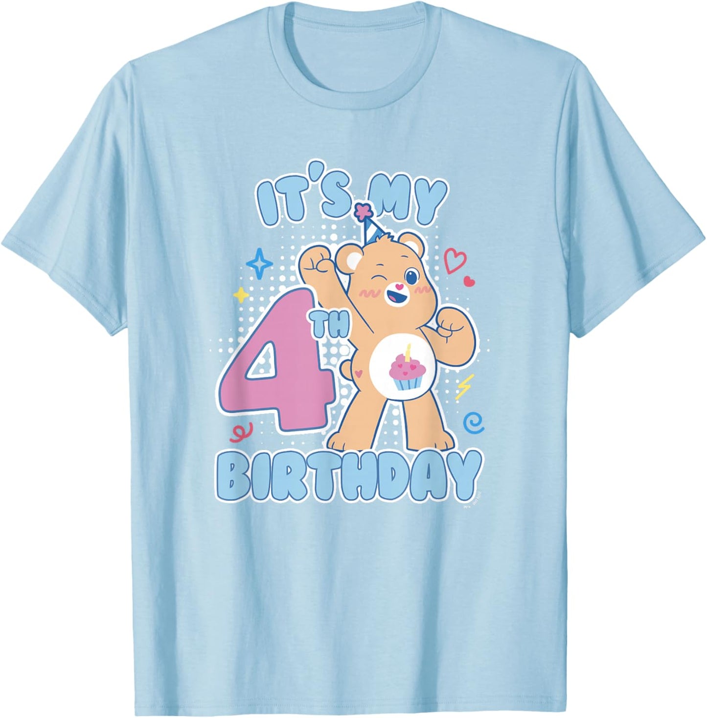 Care Bears Birthday Bear It's My 4th Birthday Cupcake Chibi