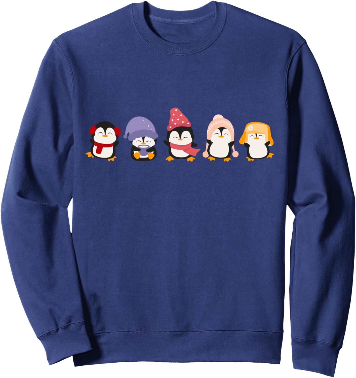 Cheeky Cute Penguins of Christmas Funny Penguin Lover Sweatshirt