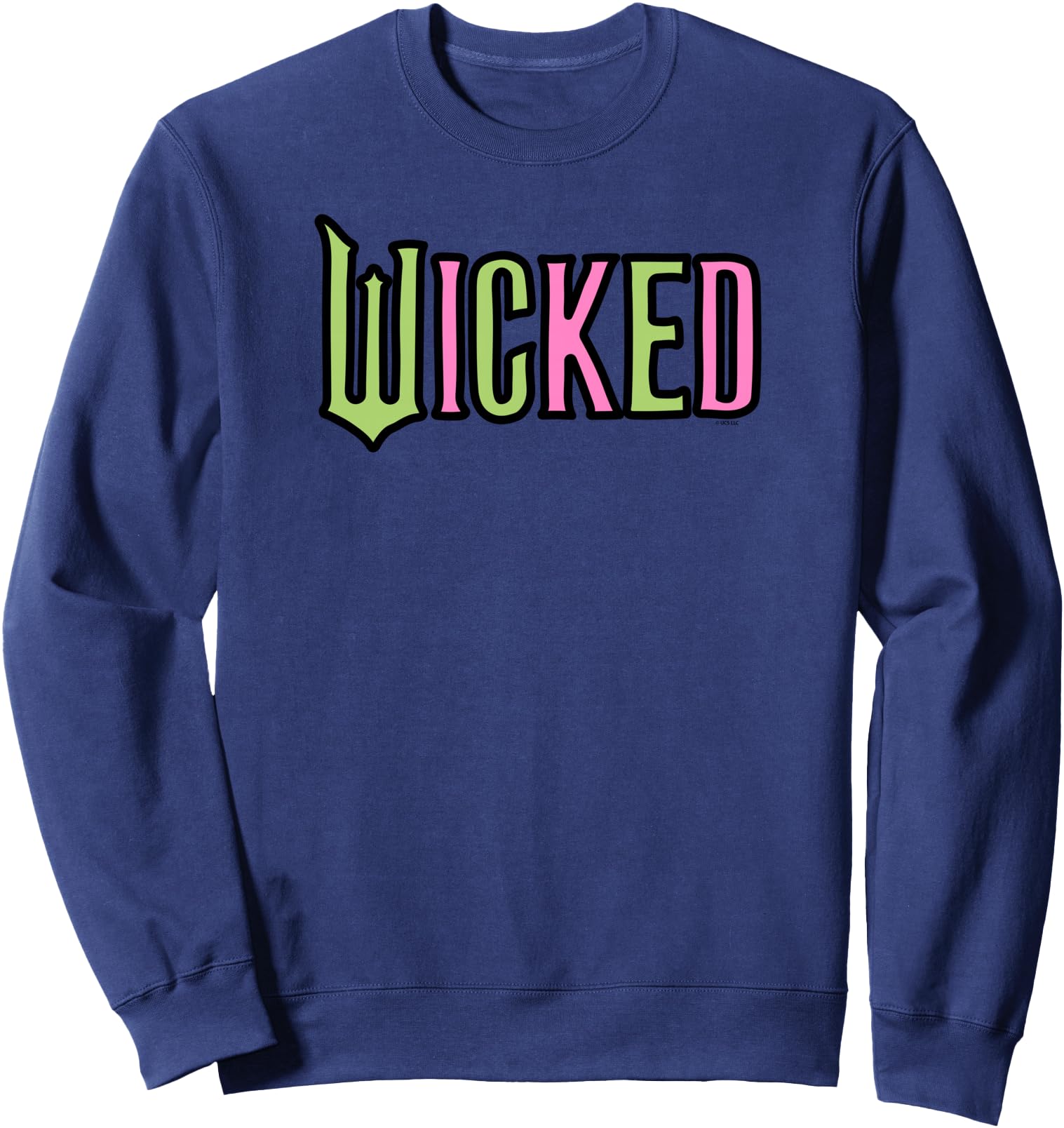 Wicked Logo Pink And Green Playful Cartoon Style Sweatshirt