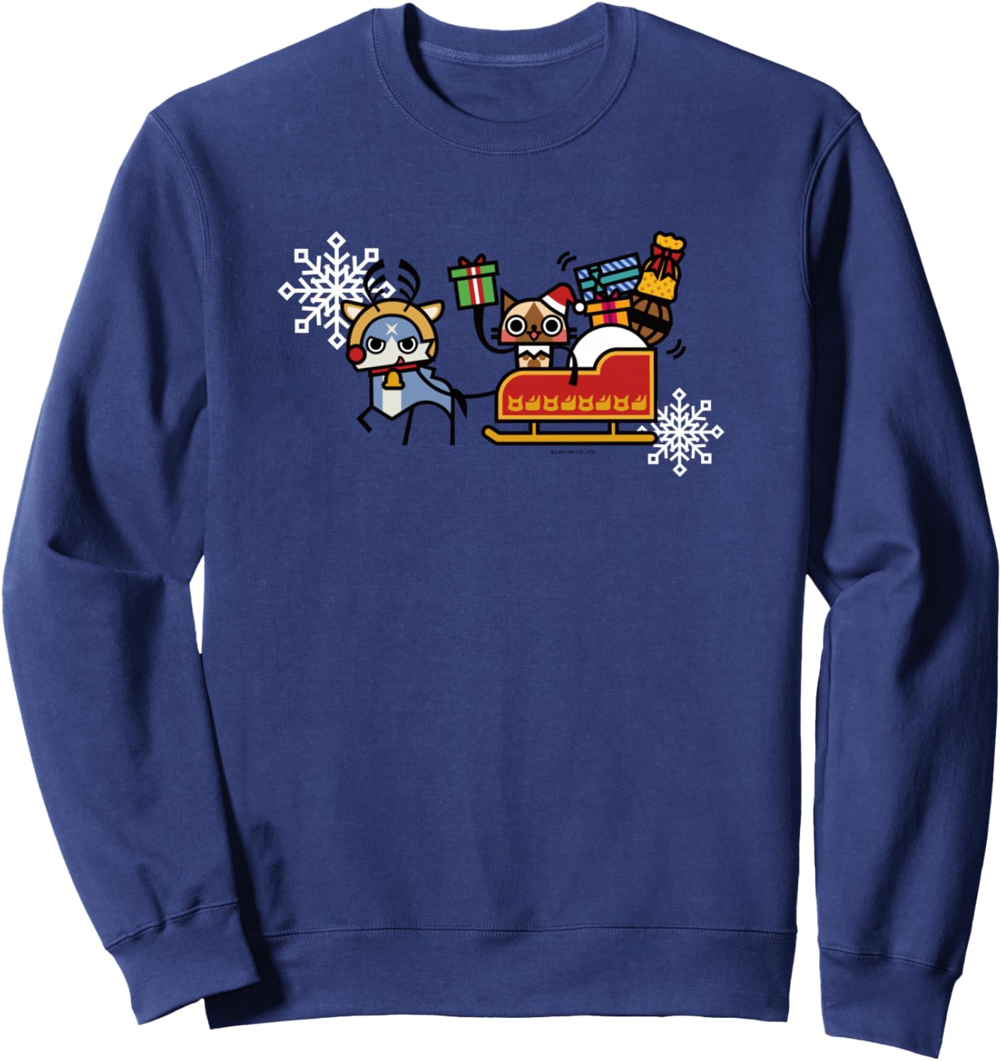 Monster Hunter Rise: Sunbreak Palamute＆Palico Christmas (A) Sweatshirt