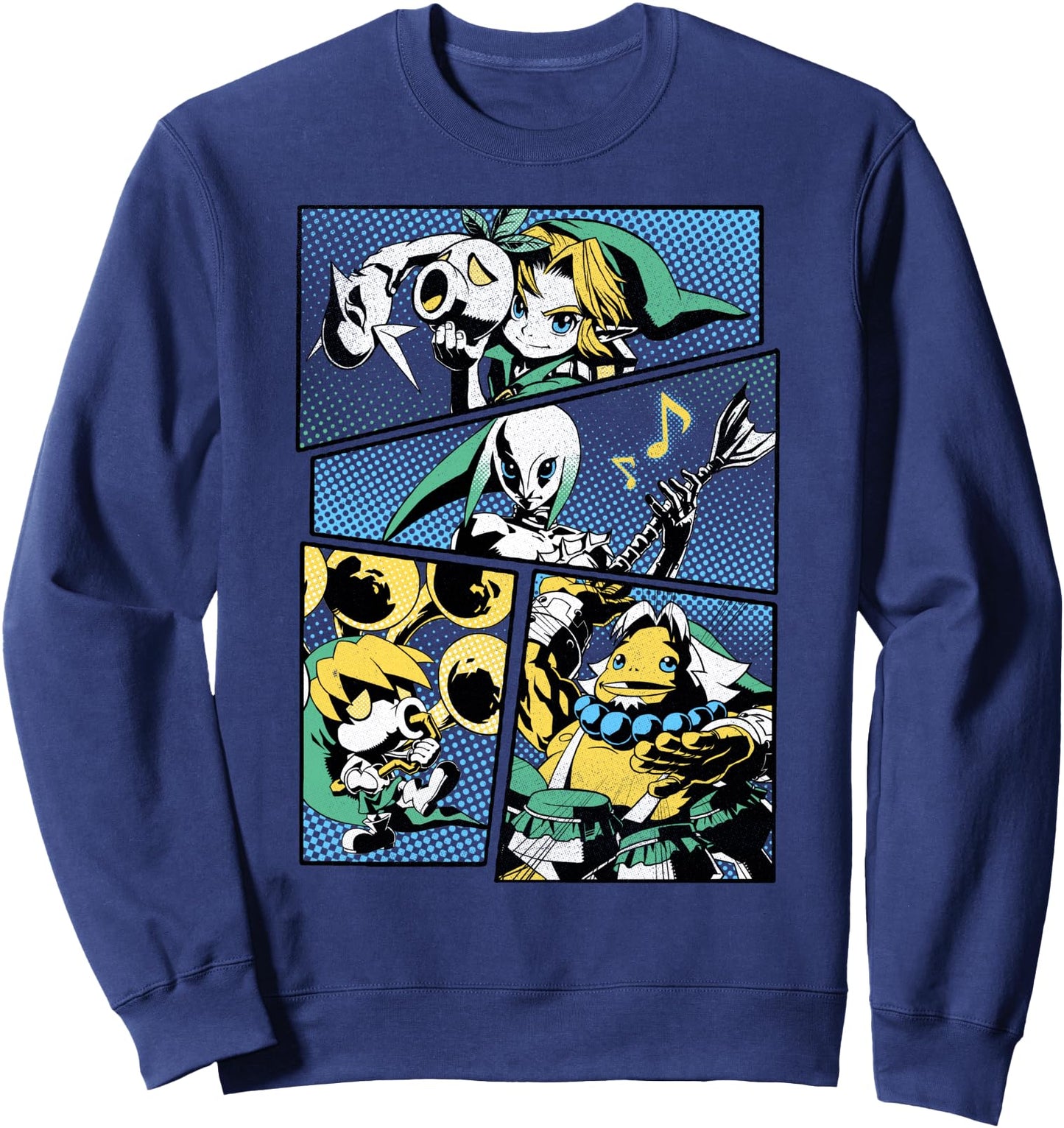 The Legend of Zelda: Majora's Mask Manga Link Hyrule Panels Sweatshirt
