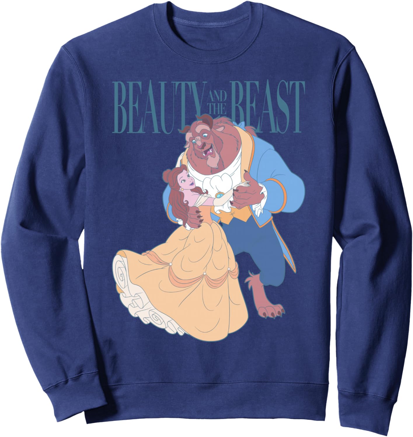 Disney Beauty And The Beast Belle And Beast Classic Portrait Sweatshirt