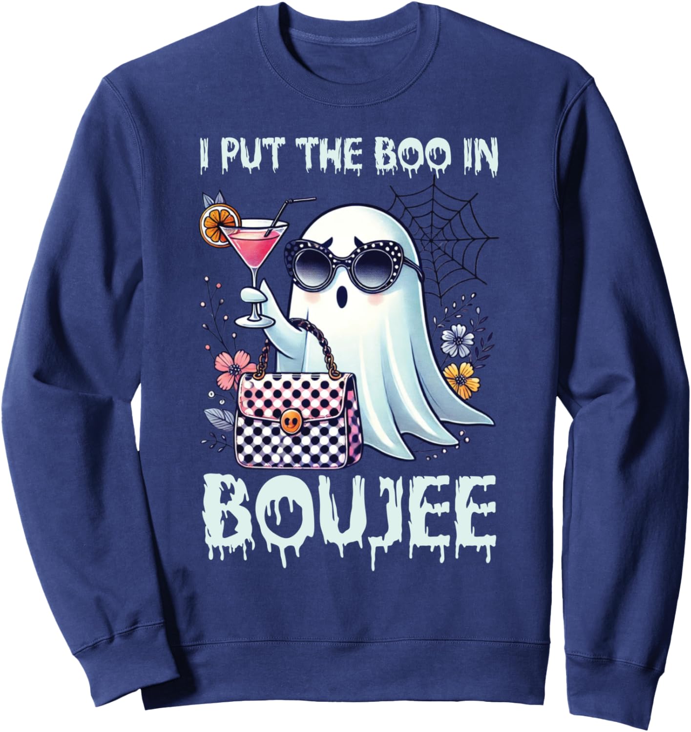 I put the boo in boujee girly Halloween Sweatshirt
