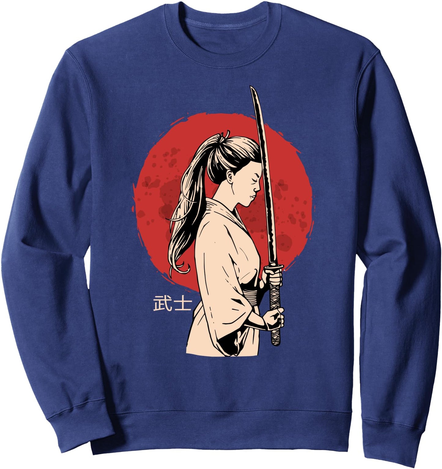 Ancient Japanese Katana Samurai - Female Samurai Sweatshirt