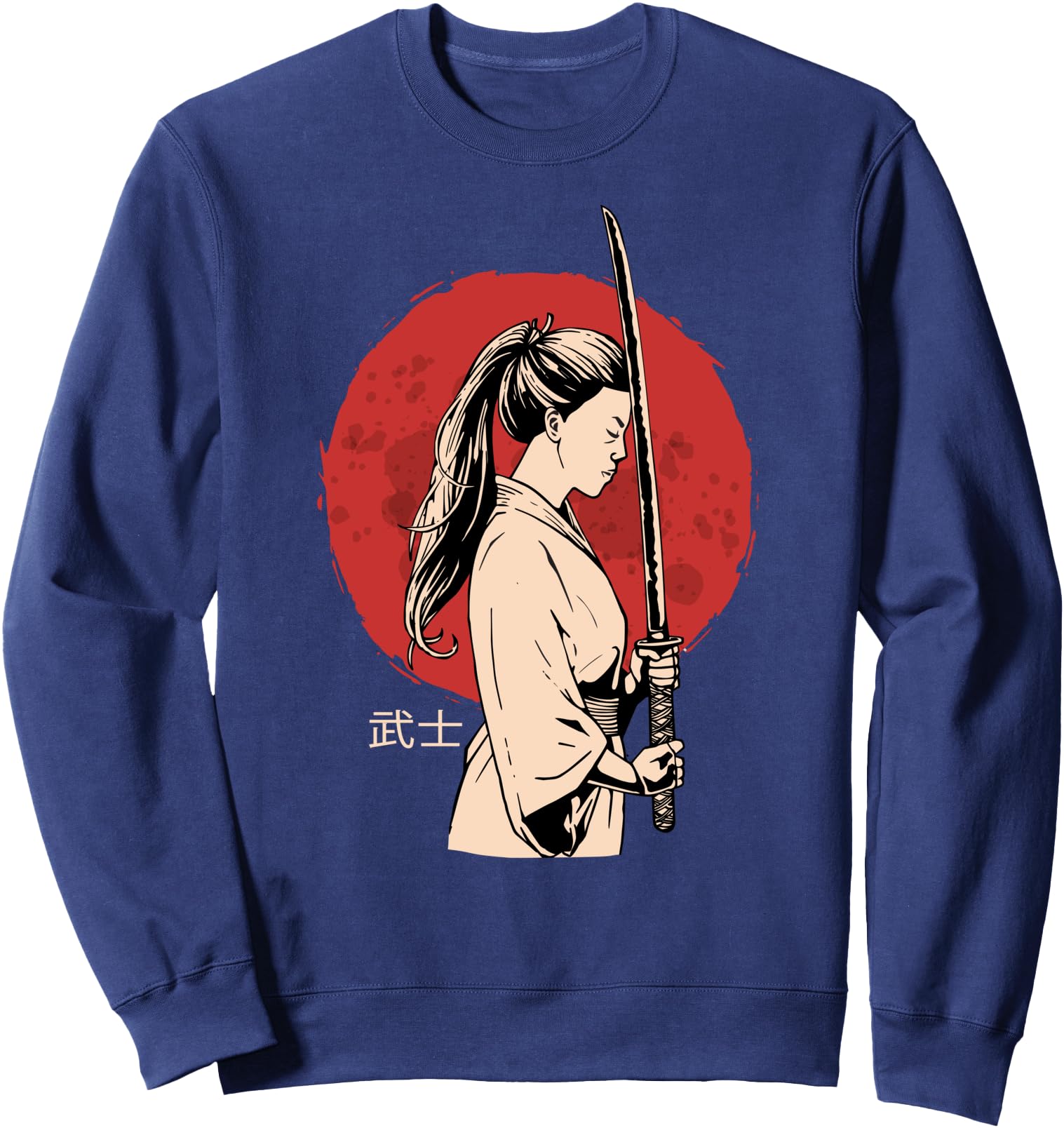 Ancient Japanese Katana Samurai - Female Samurai Sweatshirt