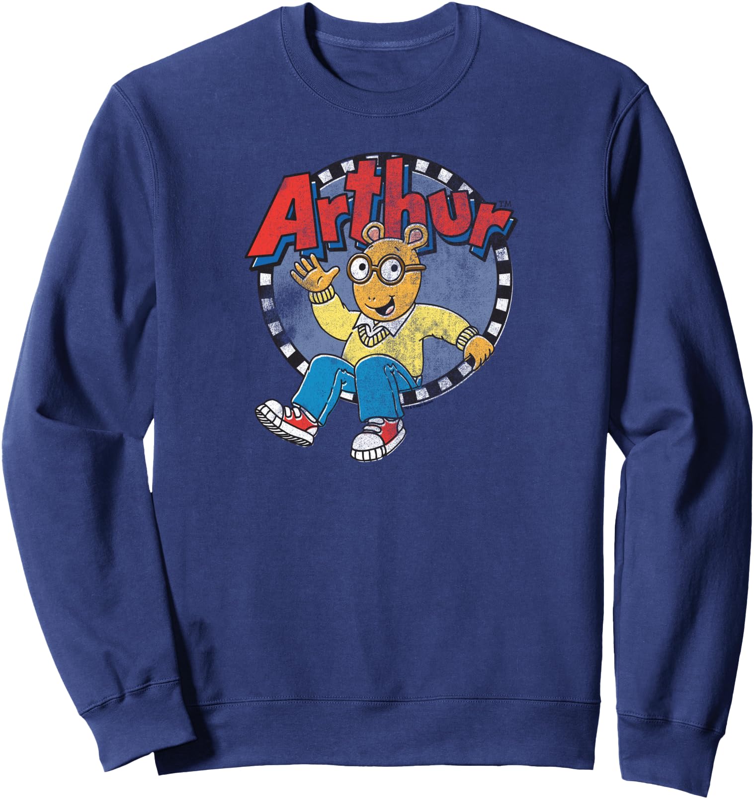 Arthur Distressed Arthur Waving Logo Sweatshirt