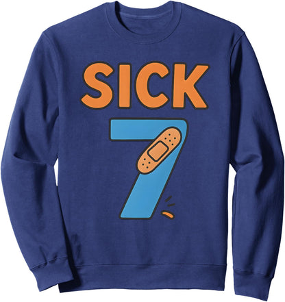 Sick Seven Meme Tee Six Seven Fun Wordplay Sweatshirt