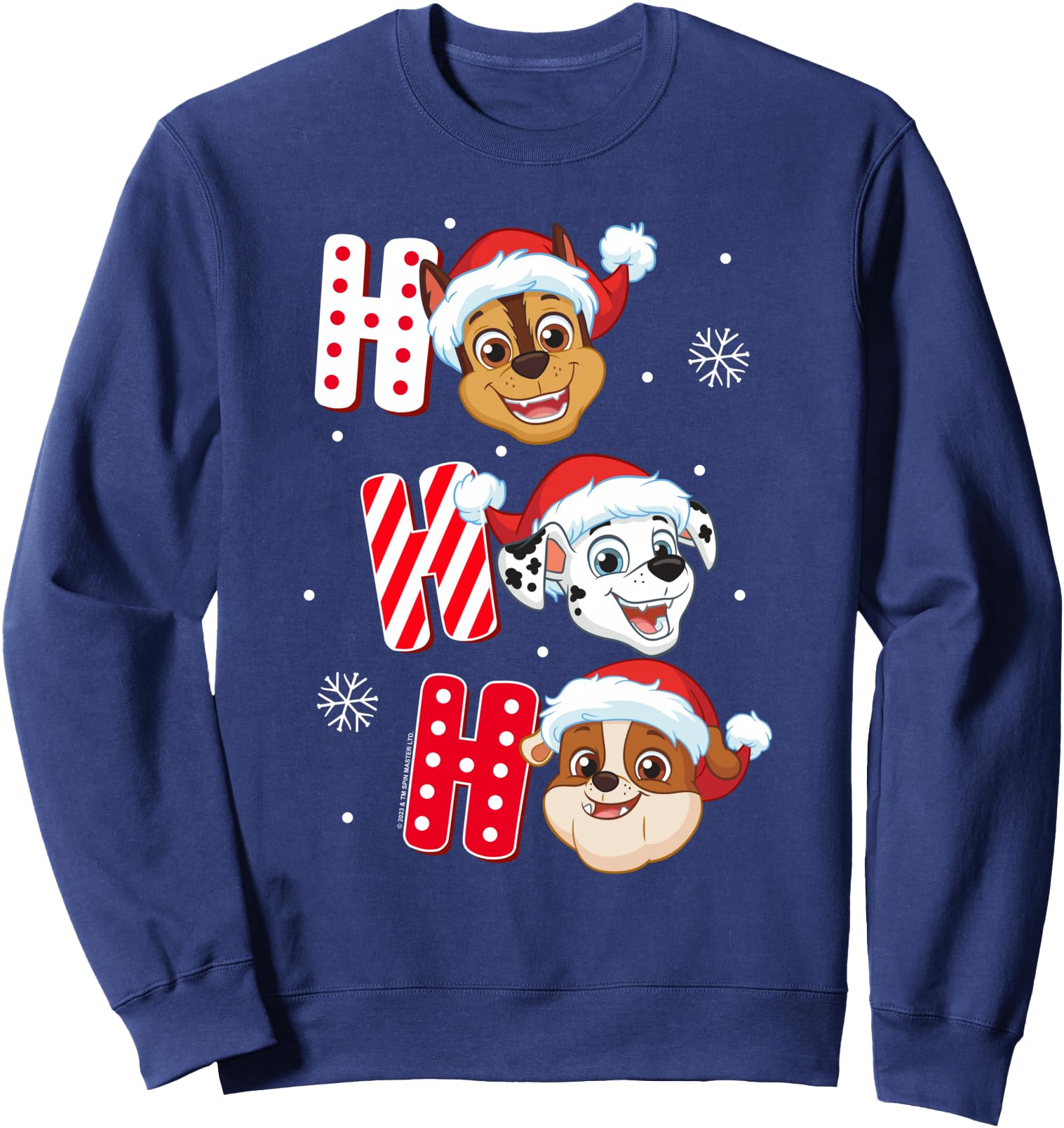 Paw Patrol Chase Marshall Rubble Christmas Santa Hats Sweatshirt