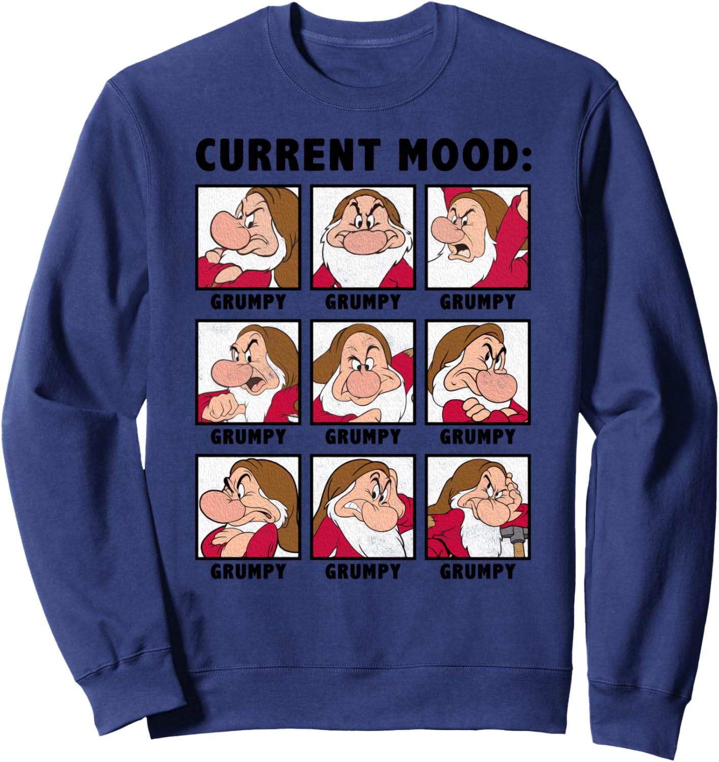 Disney Snow White Current Mood Always Grumpy Sweatshirt Sweatshirt
