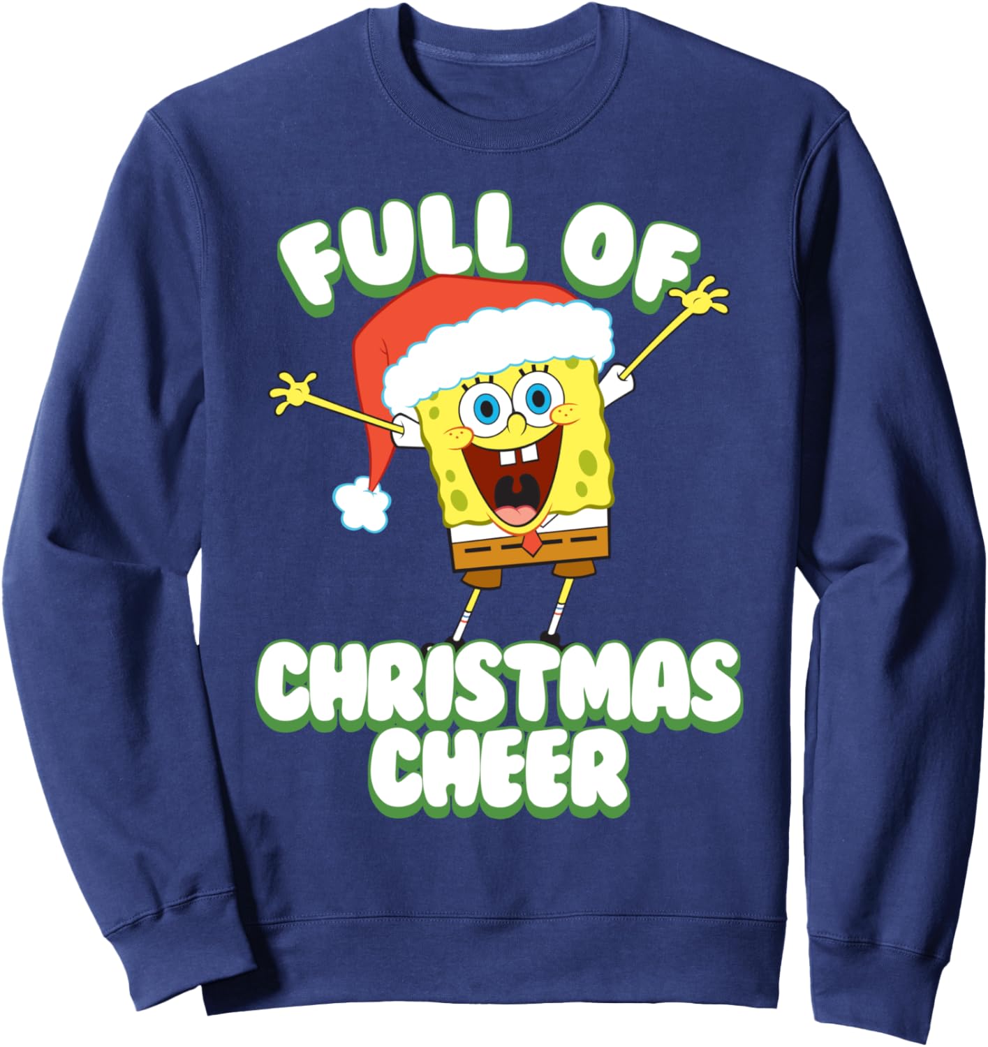 Spongebob Squarepants Full Of Christmas Cheer Holiday Sweatshirt