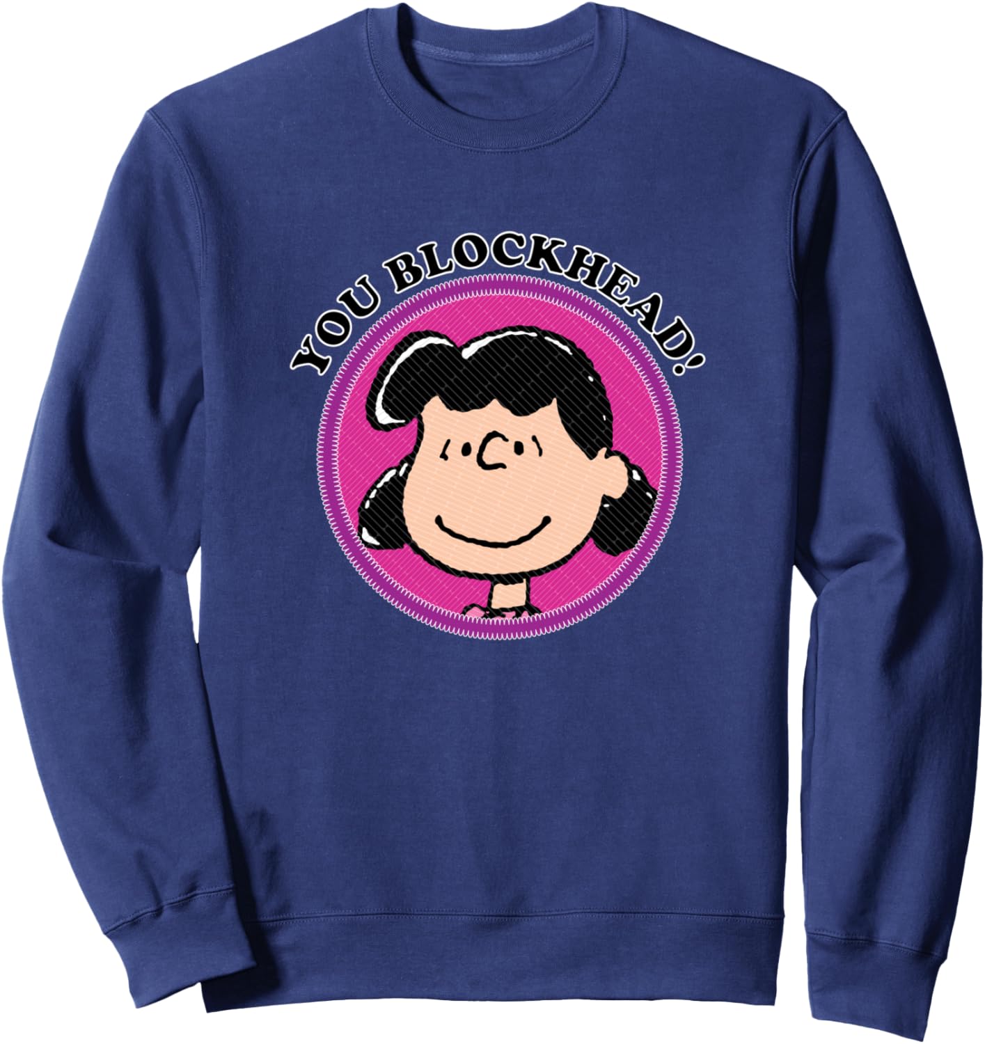 Peanuts You Blockhead Lucy Badge Sweatshirt