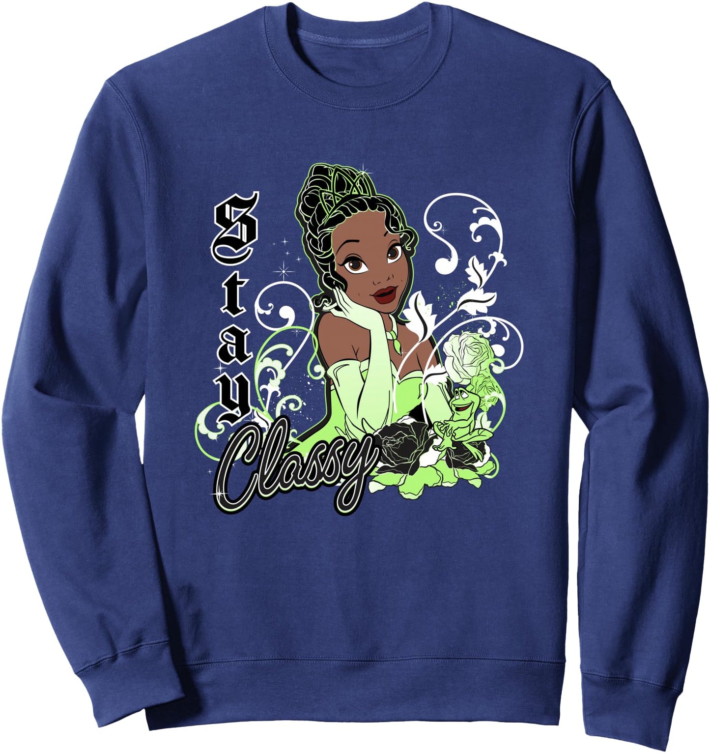 Disney The Princess And The Frog Tiana Naveen Roses Sweatshirt