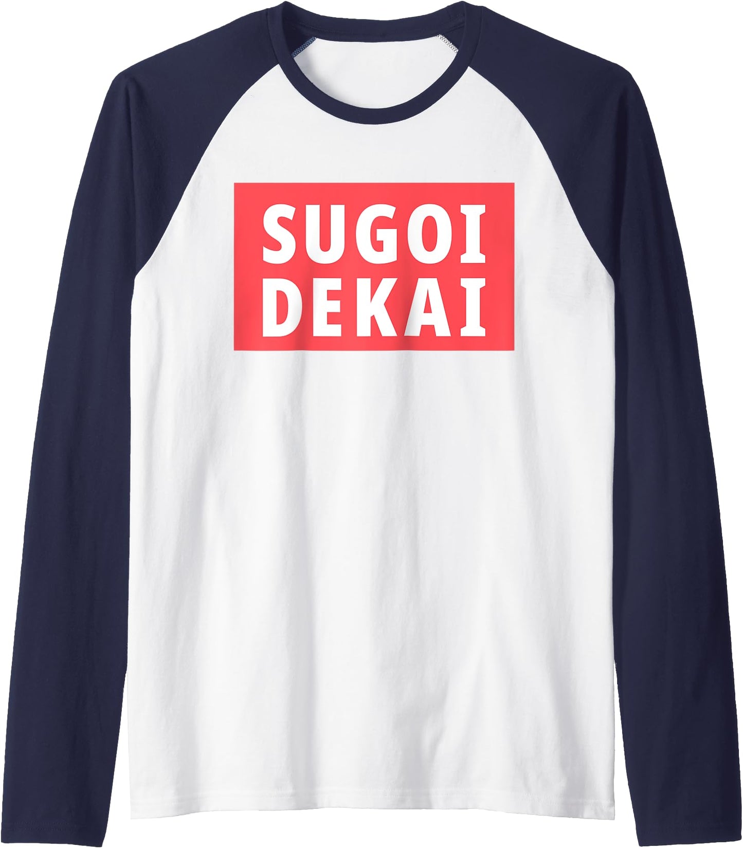 Sugoi Dekai Anime Cosplay Raglan Baseball Tee