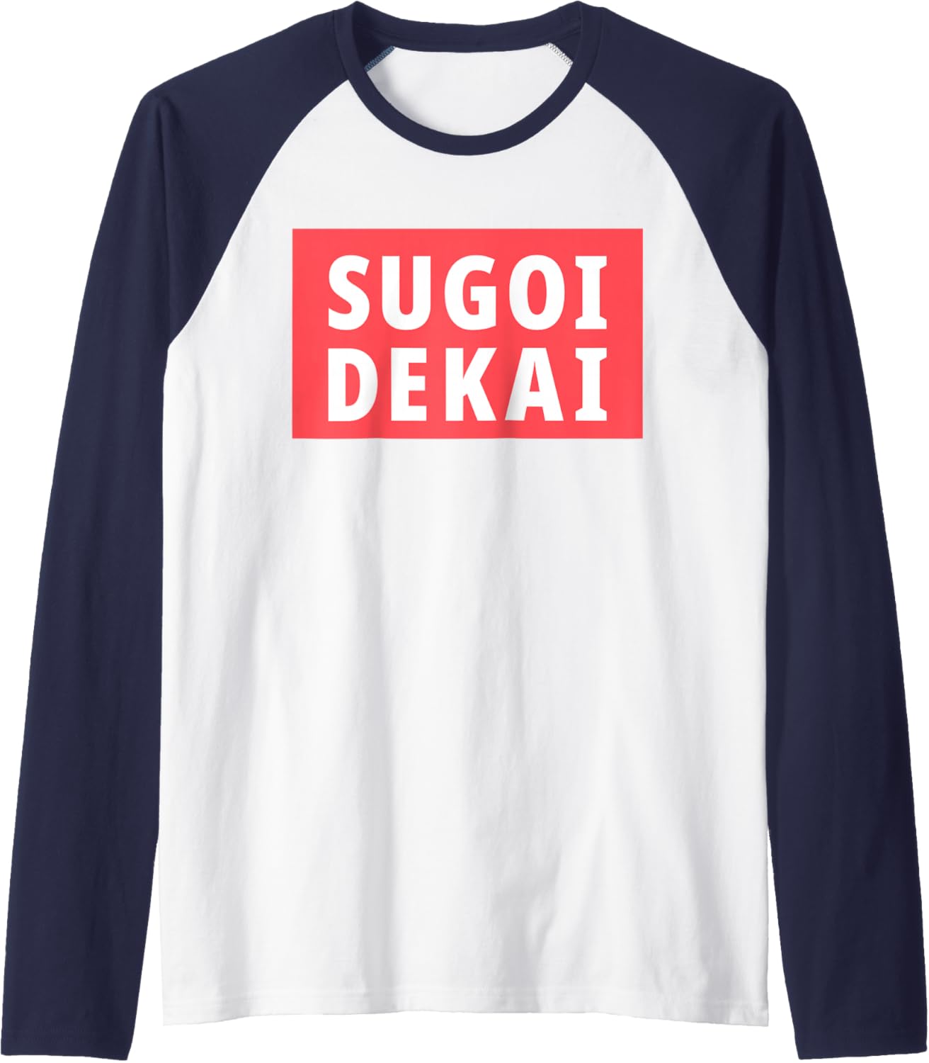 Sugoi Dekai Anime Cosplay Raglan Baseball Tee