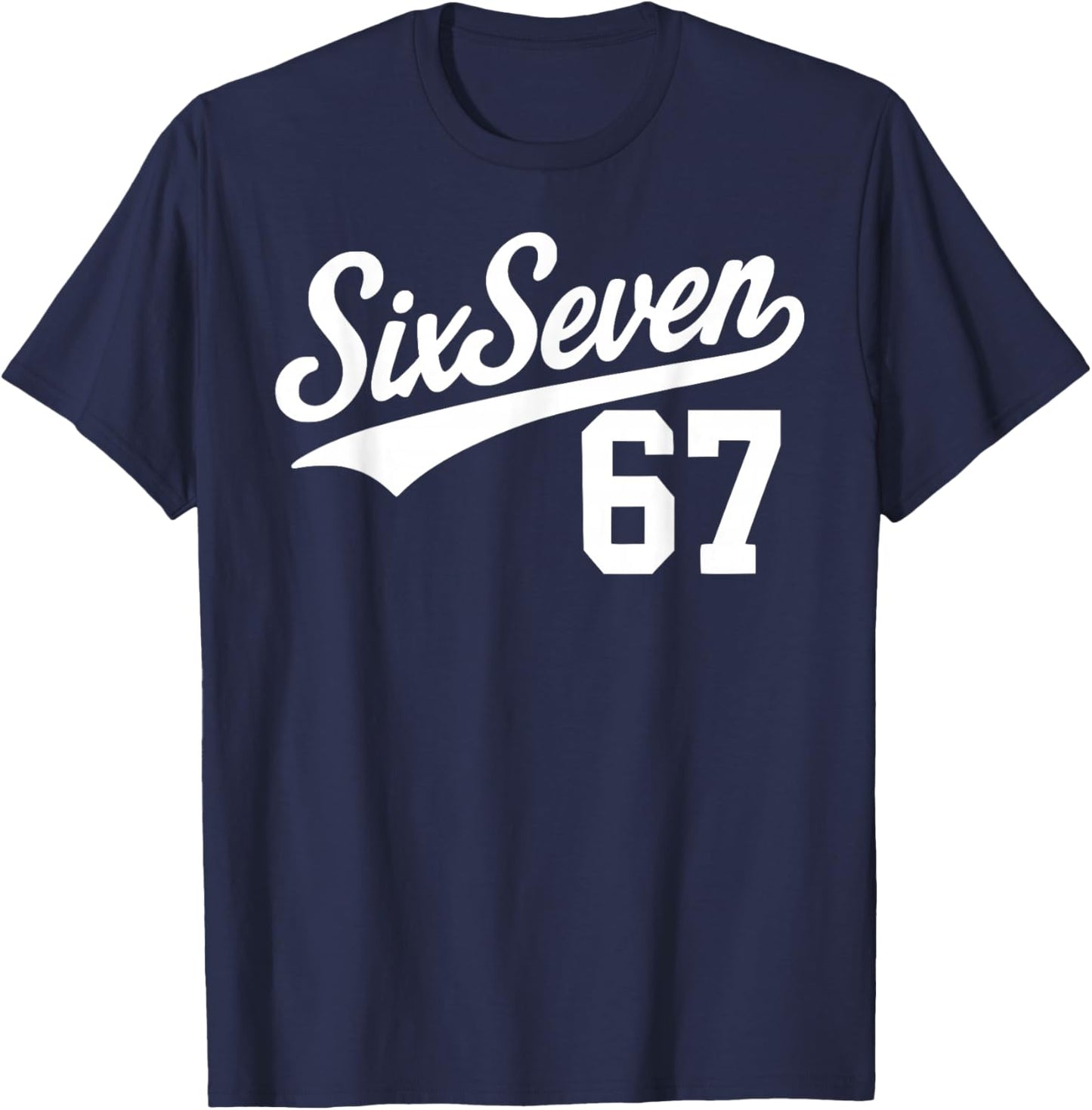 Six Seven Baseball Style Number 67 Sports Slang Meme Kids