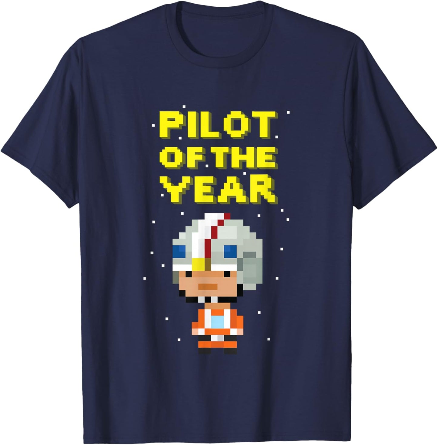 Star Wars Luke Skywalker Pilot Of The Year Pixel Chibi Logo