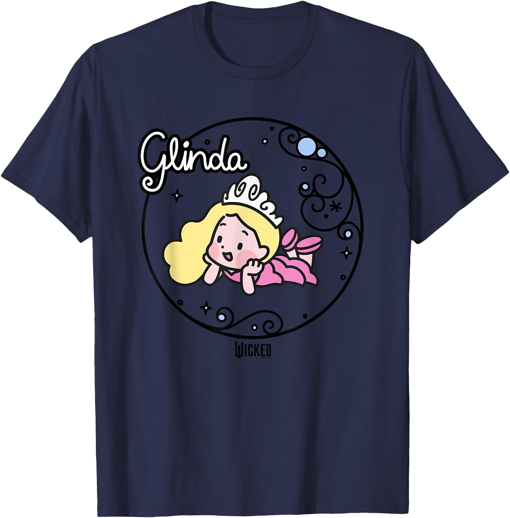 Wicked Glinda Daydreaming Playful Cartoon Style
