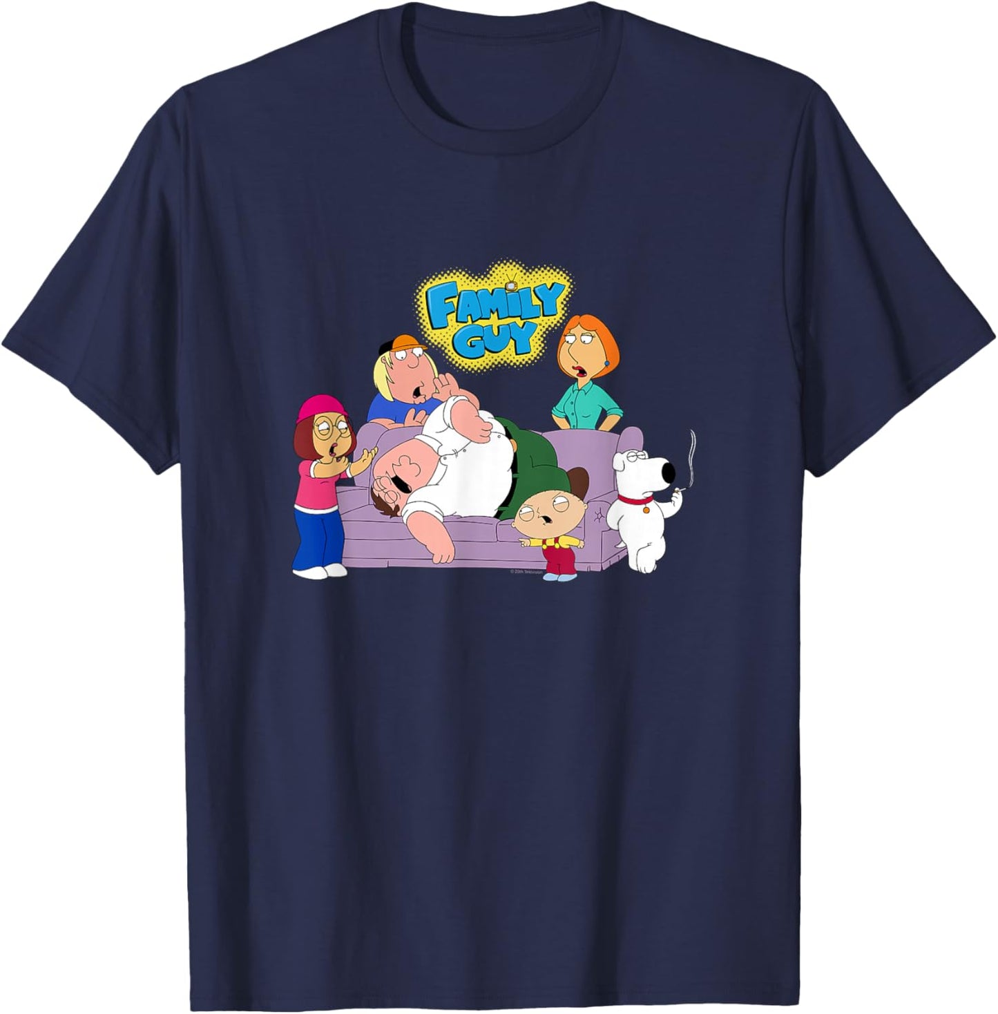 Family Guy Drunk Peter and Family with Logo Cartoon