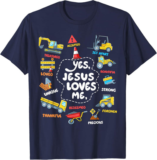 Christian Yes Jesus Loves Me Toddler Boy You God Son Brother T-Shirt
