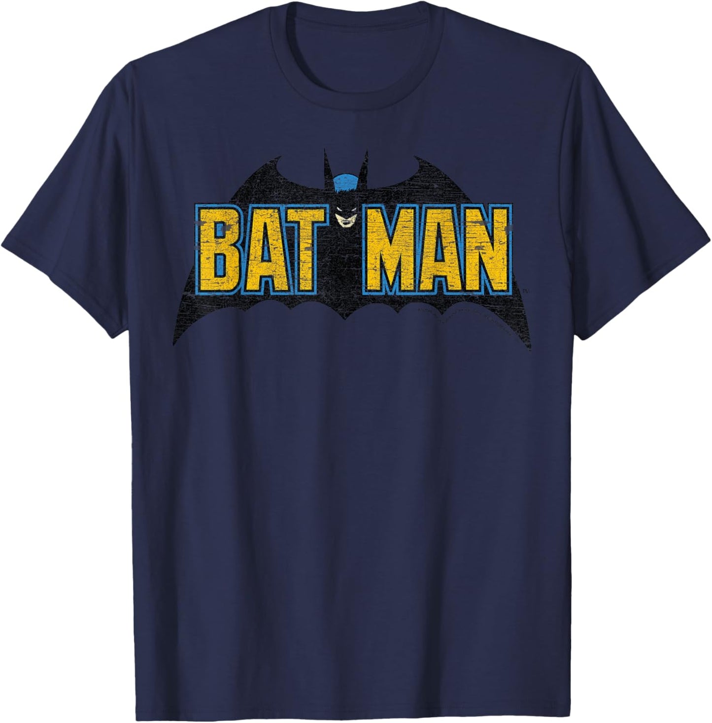 DC Comics Batman Distressed Vintage Text Logo