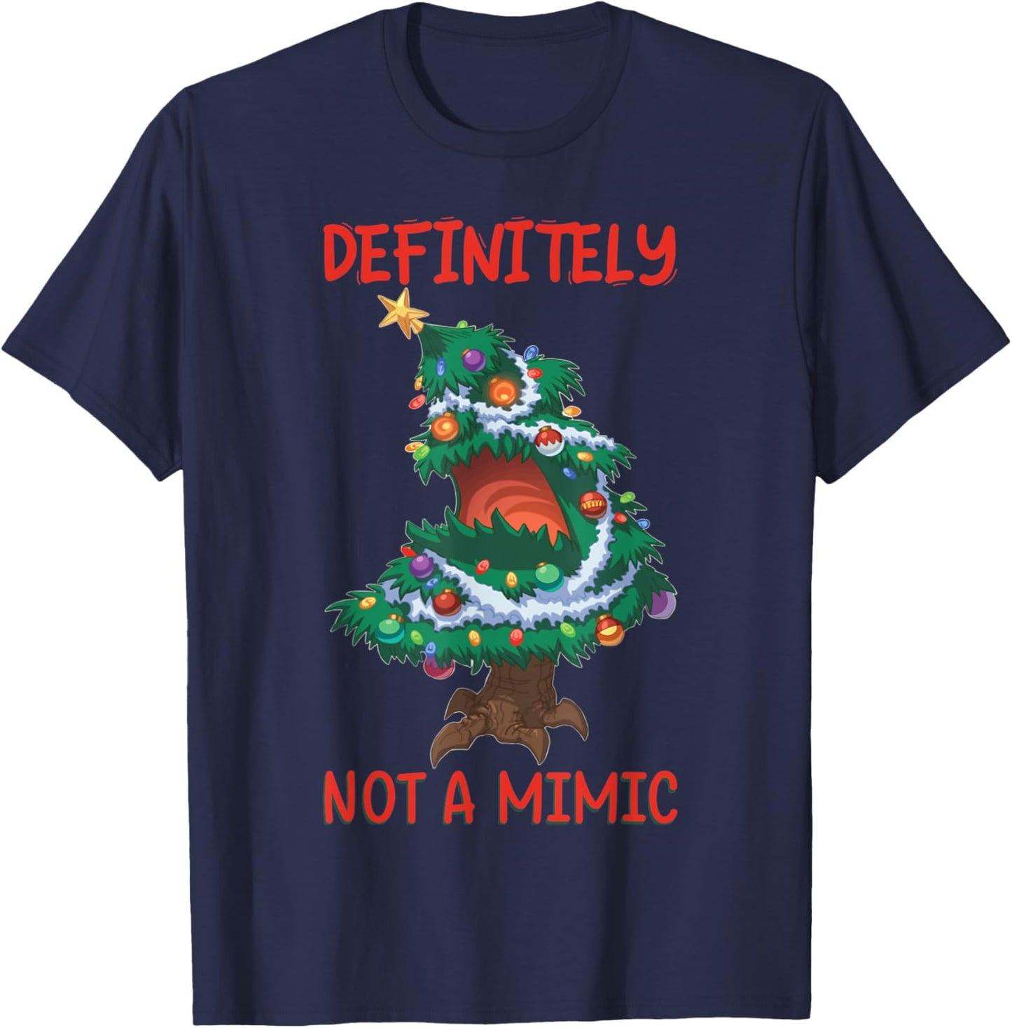 Definitely Not A Mimic Xmas Funny Roleplaying Dice Gamer