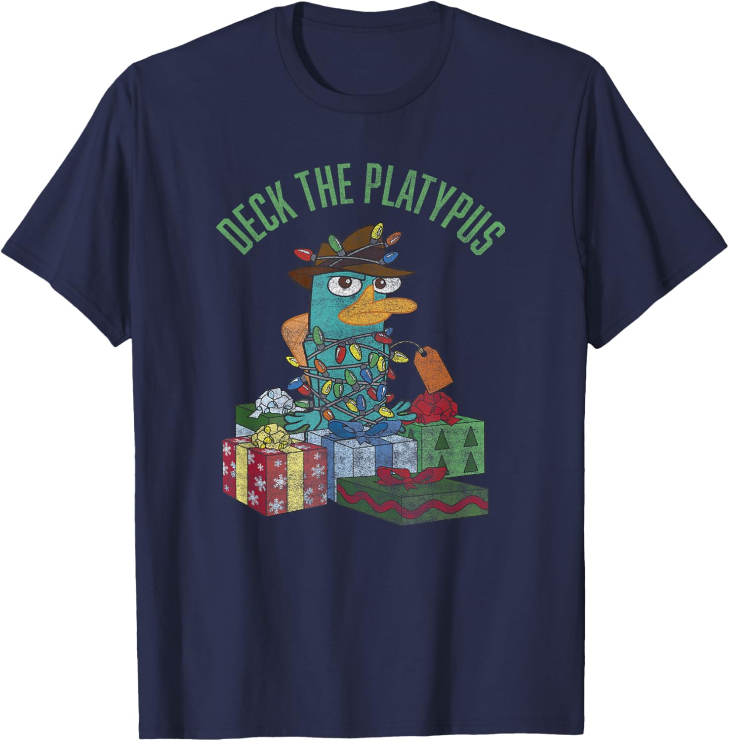 Disney Phineas and Ferb Christmas Perry Deck The Platypus