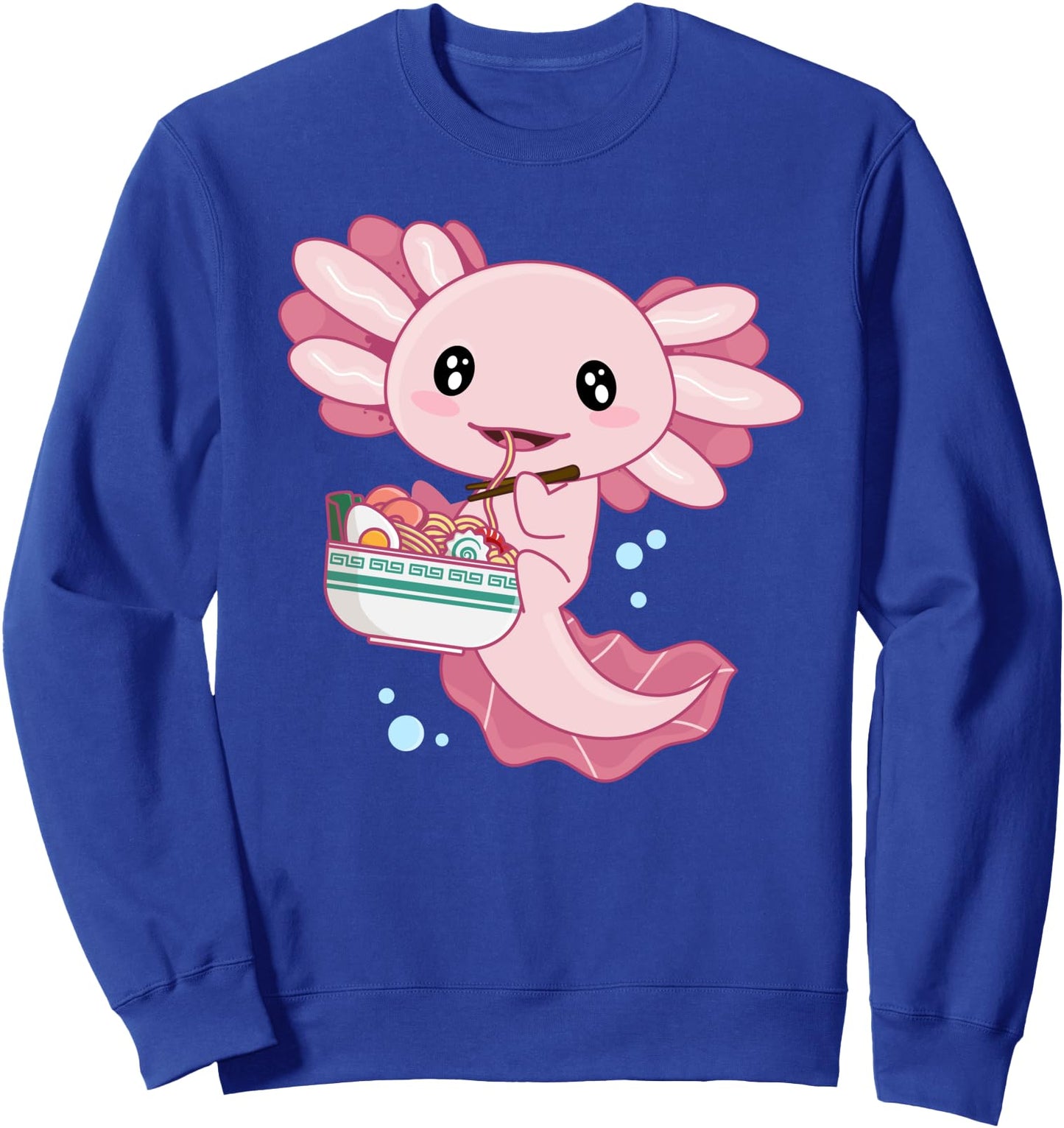 Axolotl Ramen Bowl, Anime Japanese Ramen Noodles Axolotl Sweatshirt