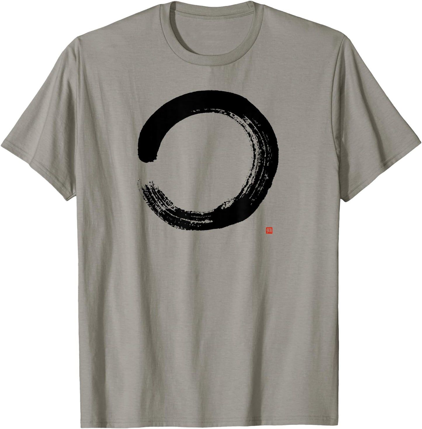 Zen Enso T-shirt: Artistic Japanese Enso Circle Painting