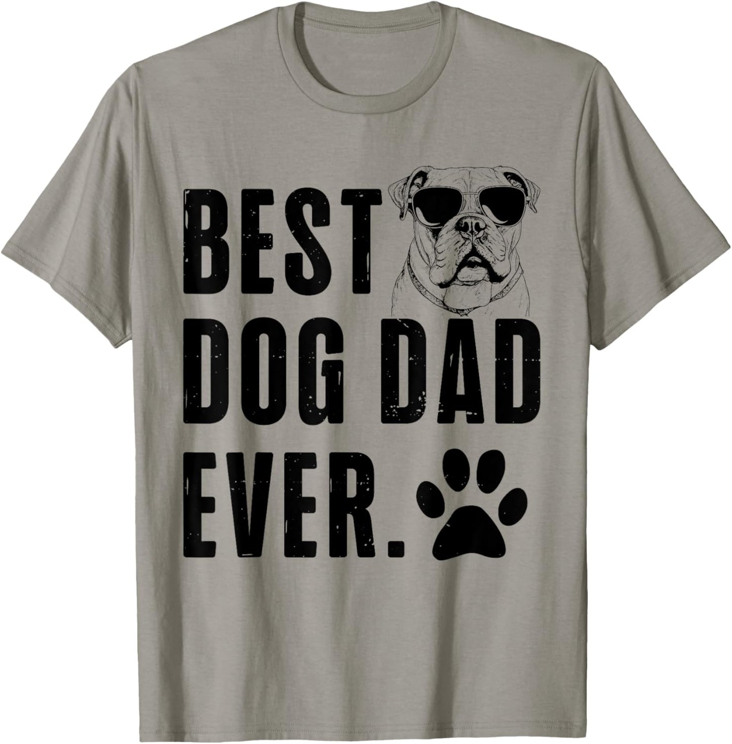 American Bulldog Daddy Dad Best Dog Dad Ever Men T-Shirt