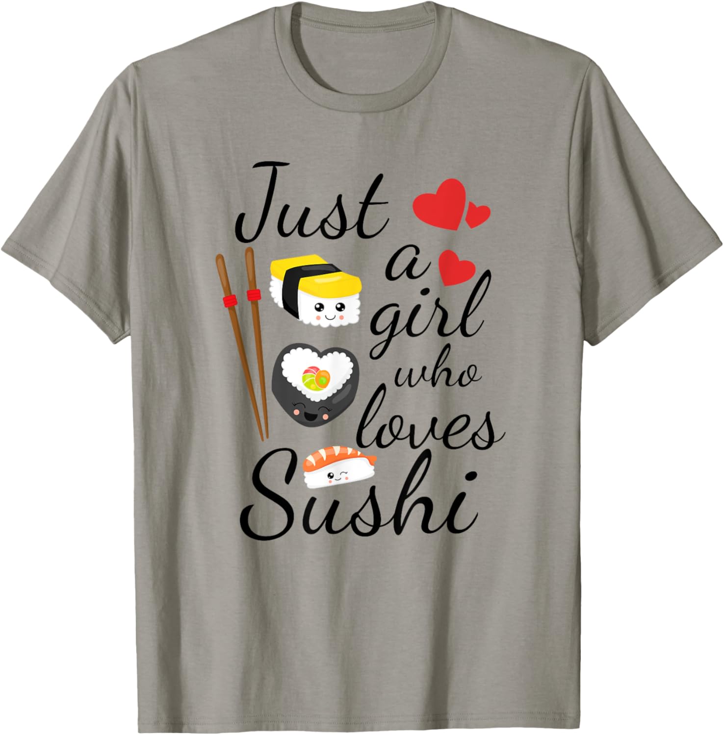 Anime Gift Just A Girl Who Loves Sushi Cute Anime Style