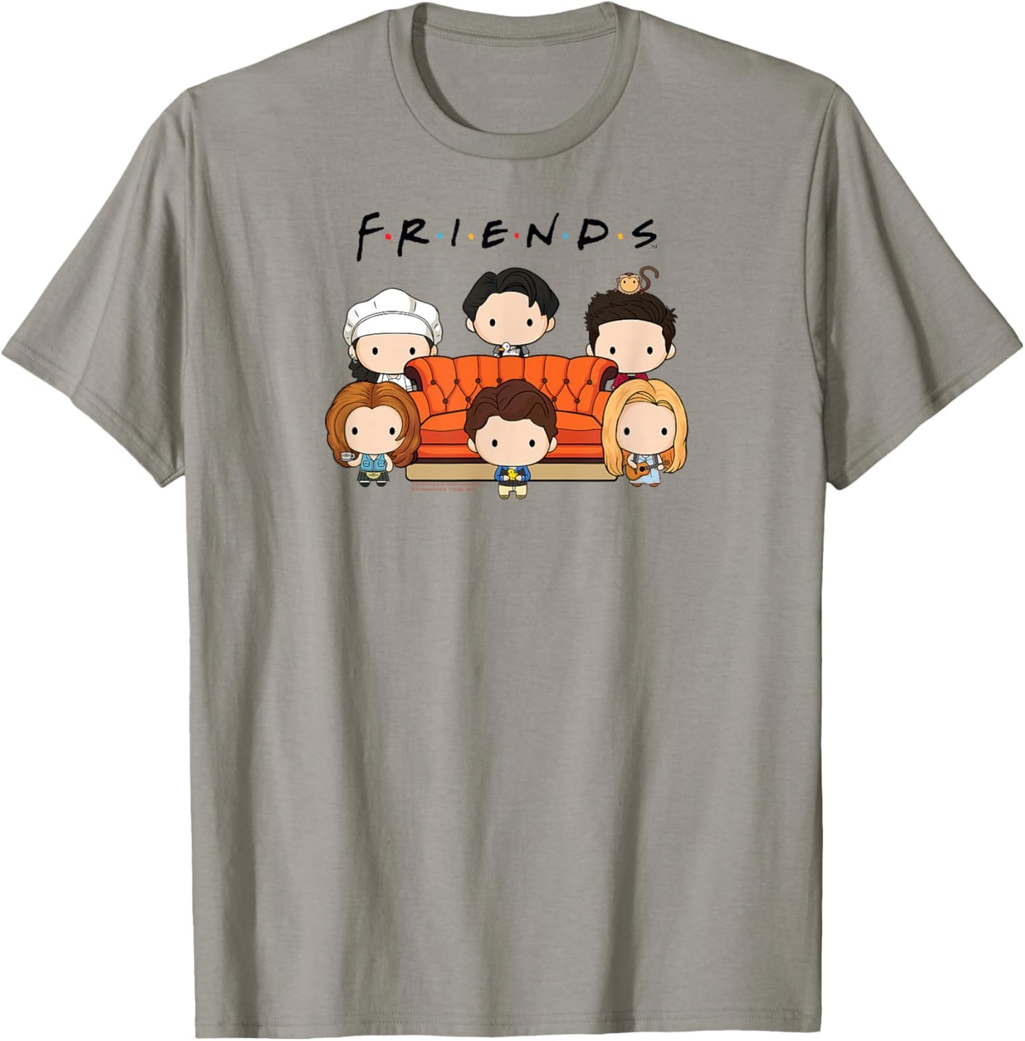Friends Chibi Cast with Sofa Funny TV Show