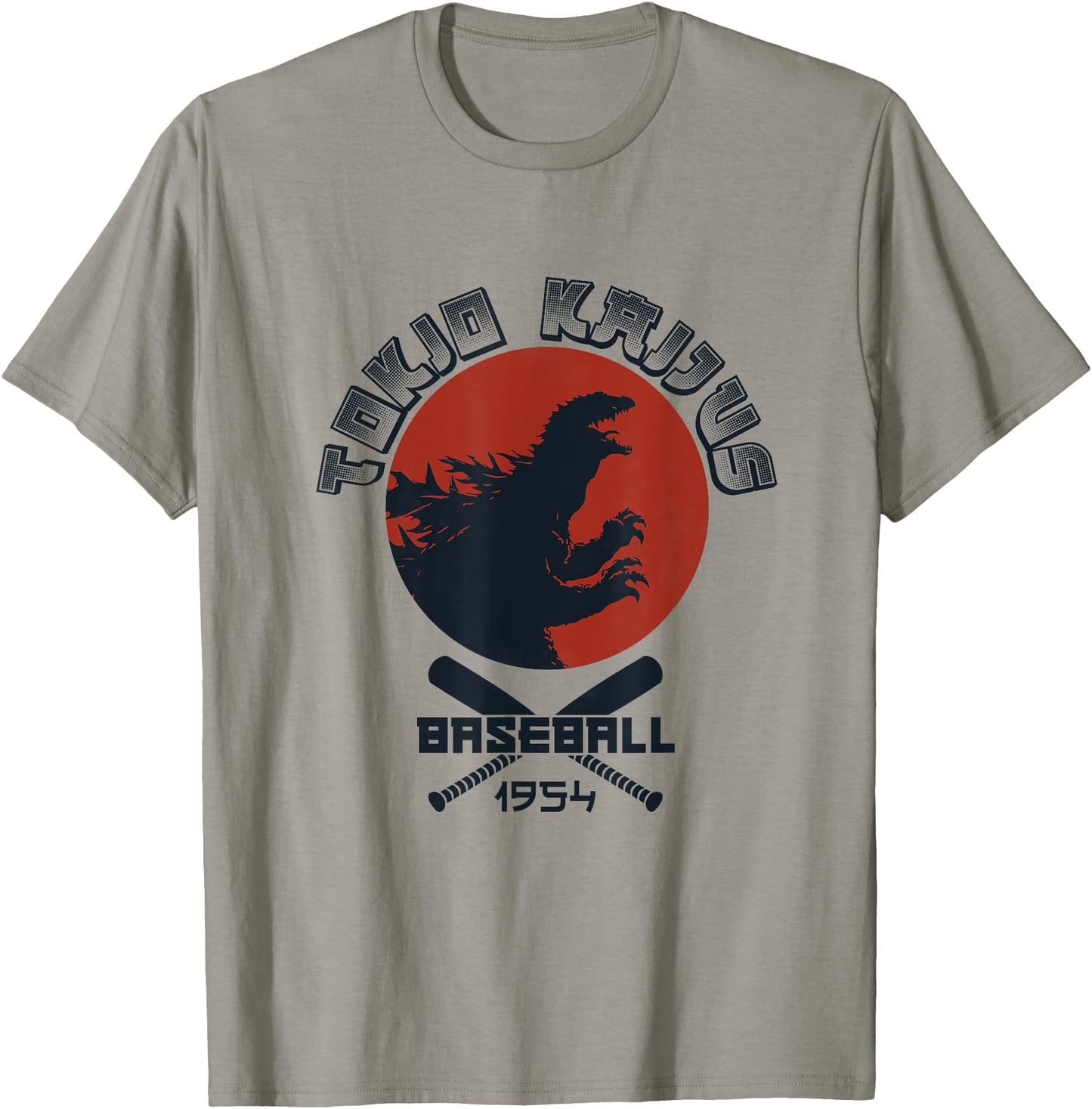 Retro 1954 Baseball Japanese Team Kaijus Fan T Shirt
