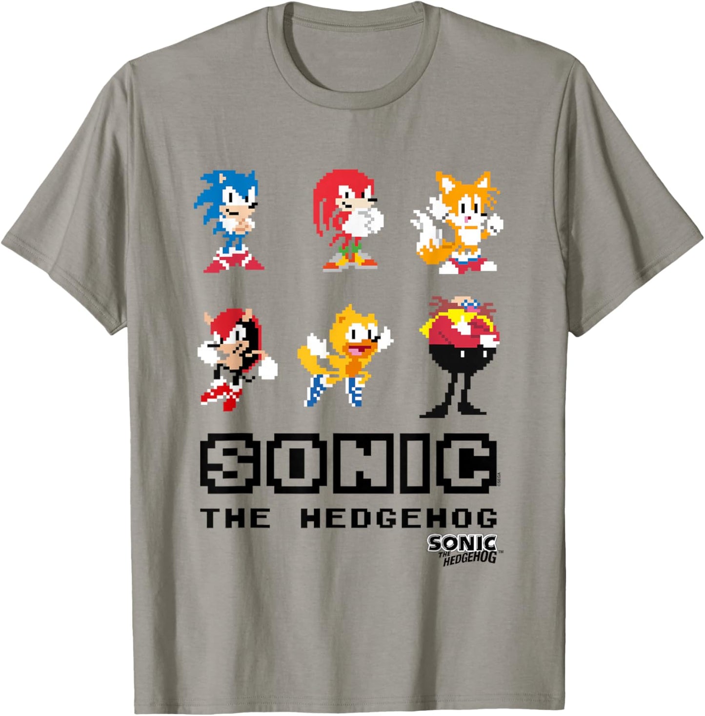 Sonic The Hedgehog Friends & Foes Pixel Art Group Shot